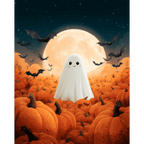 Pumpkin ghost | Paint by Number