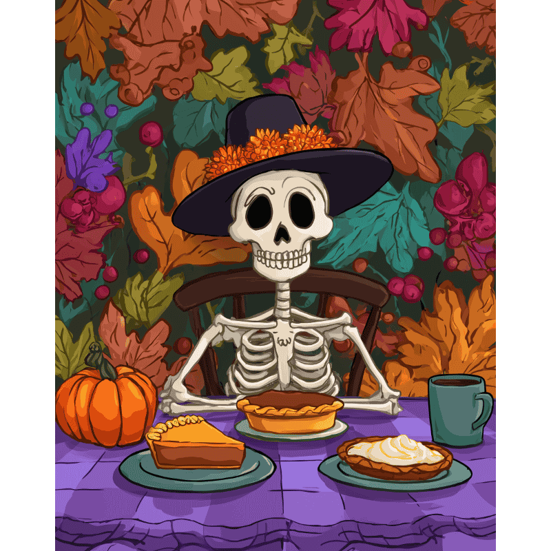 A spooky feast | Paint by Number