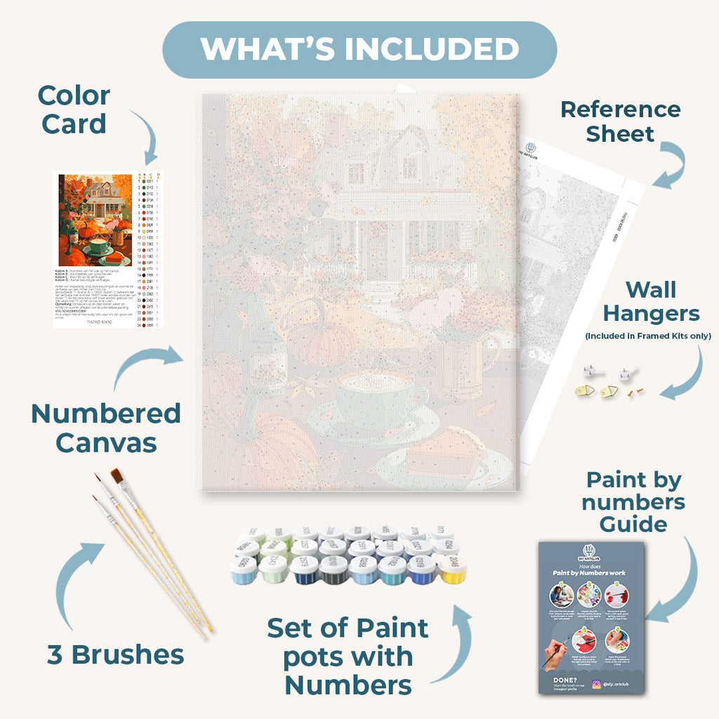 Pumpkins & Pie | Paint by Number