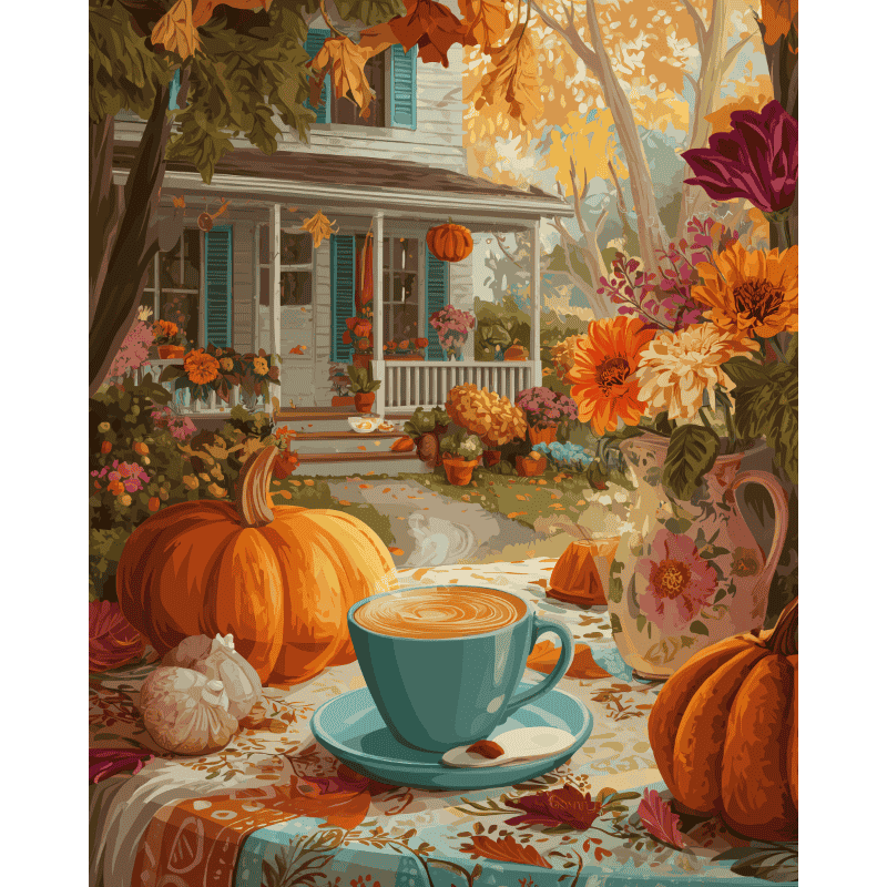 Halloween morning | Paint by Number