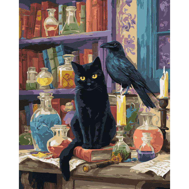 Black companions | Paint by Number