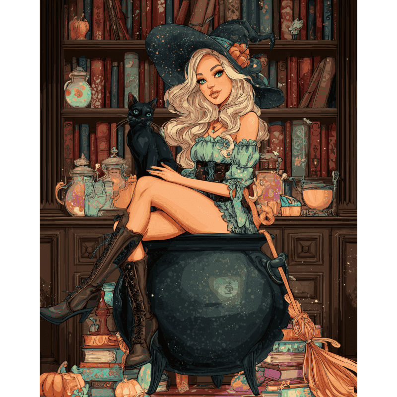 Potion witch | Paint by Number