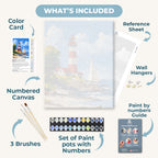 Lighthouse & Sailboat | Paint by Number
