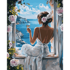 Wine by the Waves | Paint by Number