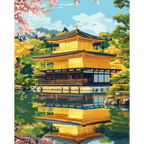 Kinkaku-Ji Temple in Kyoto | Paint by Number