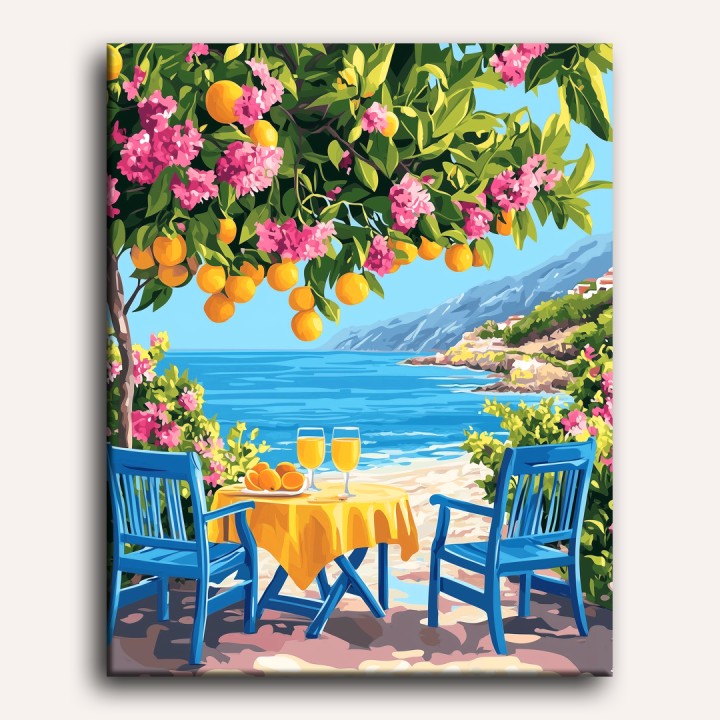 Citrus by the Sea | Paint by Number