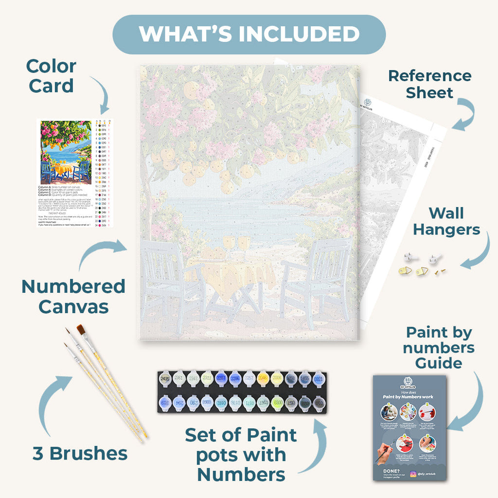 Citrus by the Sea | Paint by Number