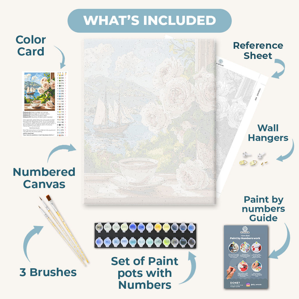 Coffee at the Window | Paint by Number