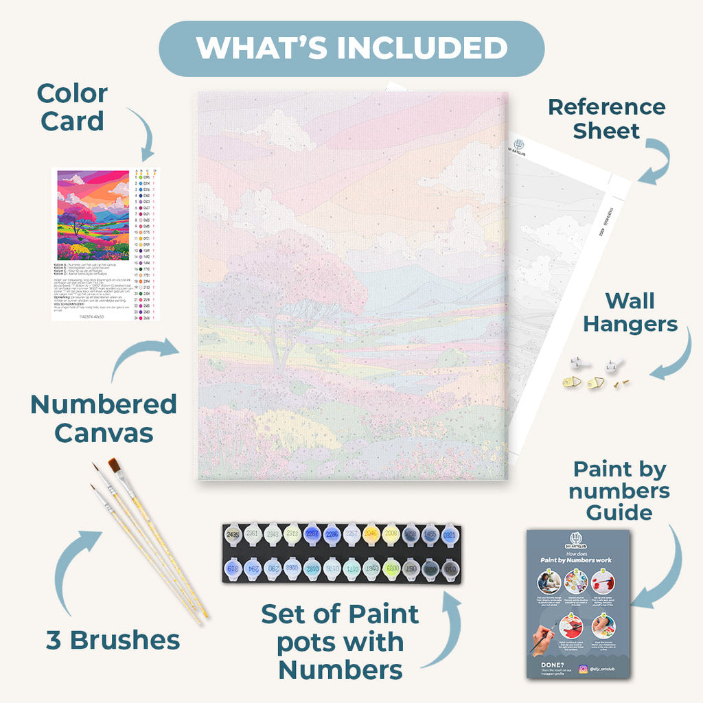 Vibrant landscape | Paint by Number