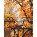 A steaming cup | Paint by Number