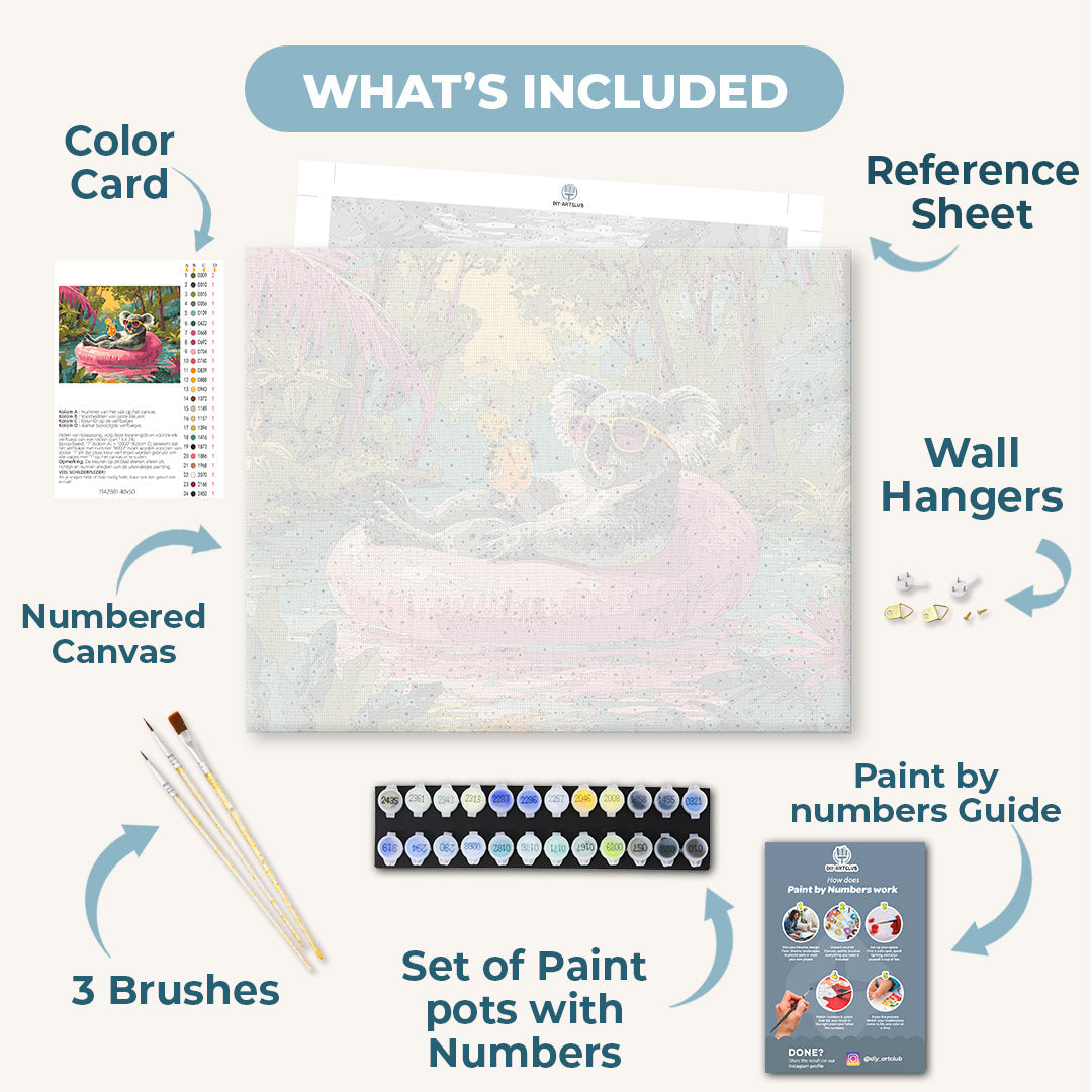 Cool Koala | Paint by Number