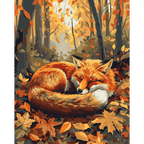 Sleeping Fox | Paint by Number