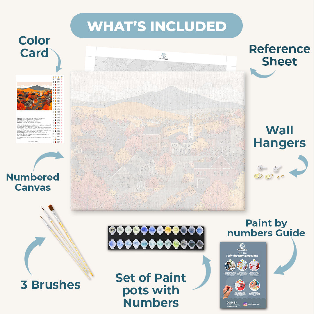 Autumn Hills | Paint by Number