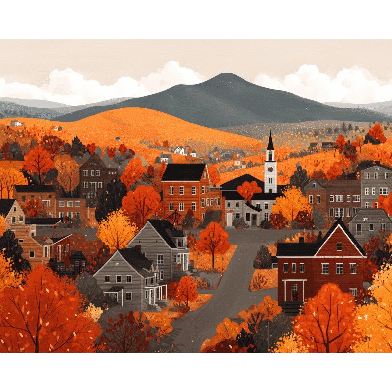 Autumn Hills | Paint by Number