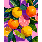 Colorful Citrus Fruits| Paint by Number