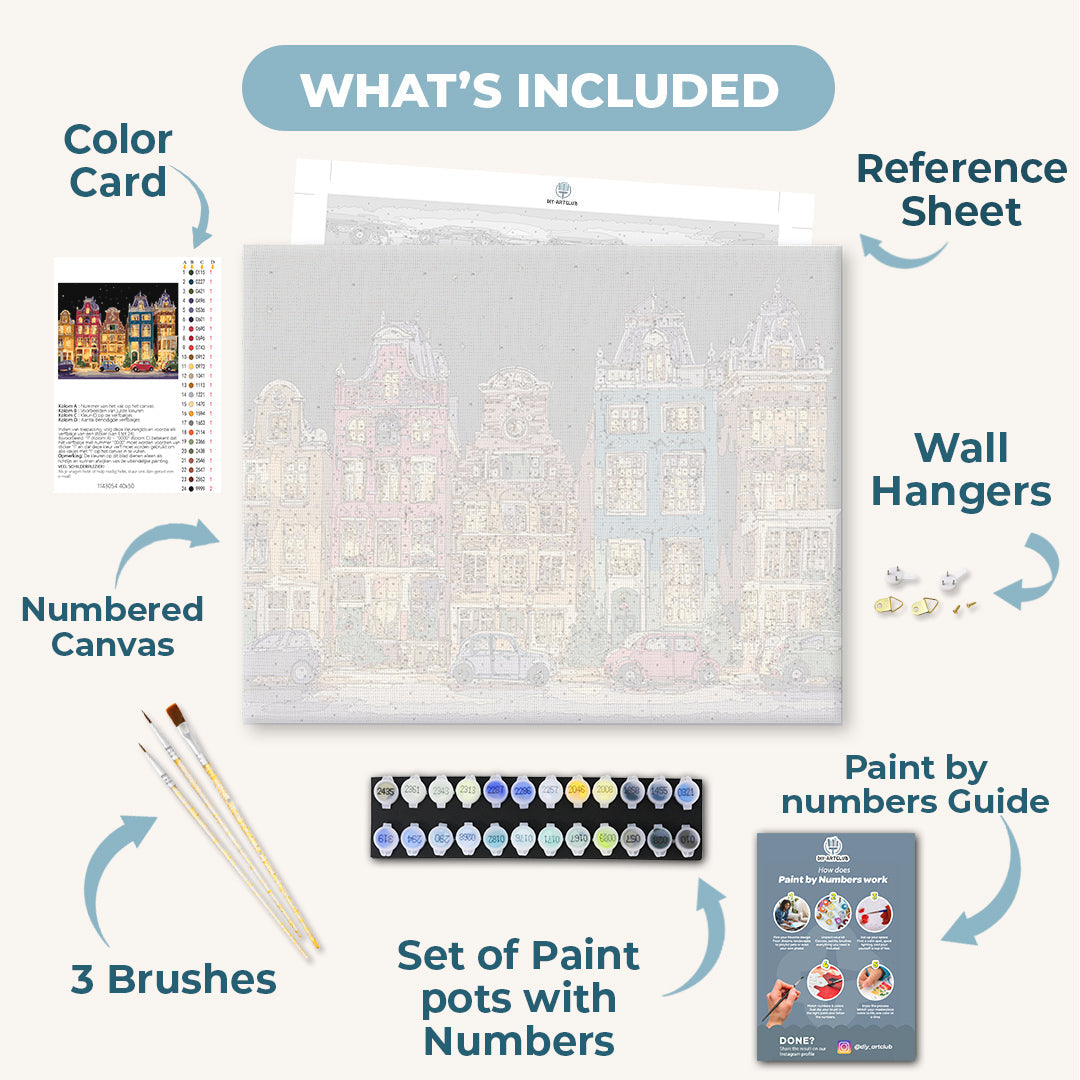 Christmas Eve in Amsterdam | Paint by Number