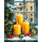 Christmas Candles | Paint by Number