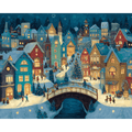 Festive Village | Paint by Number