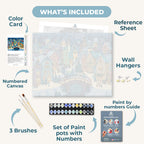 Festive Village | Paint by Number