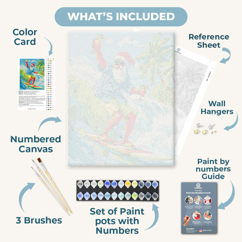 Santa Claus in Australia | Paint by Number