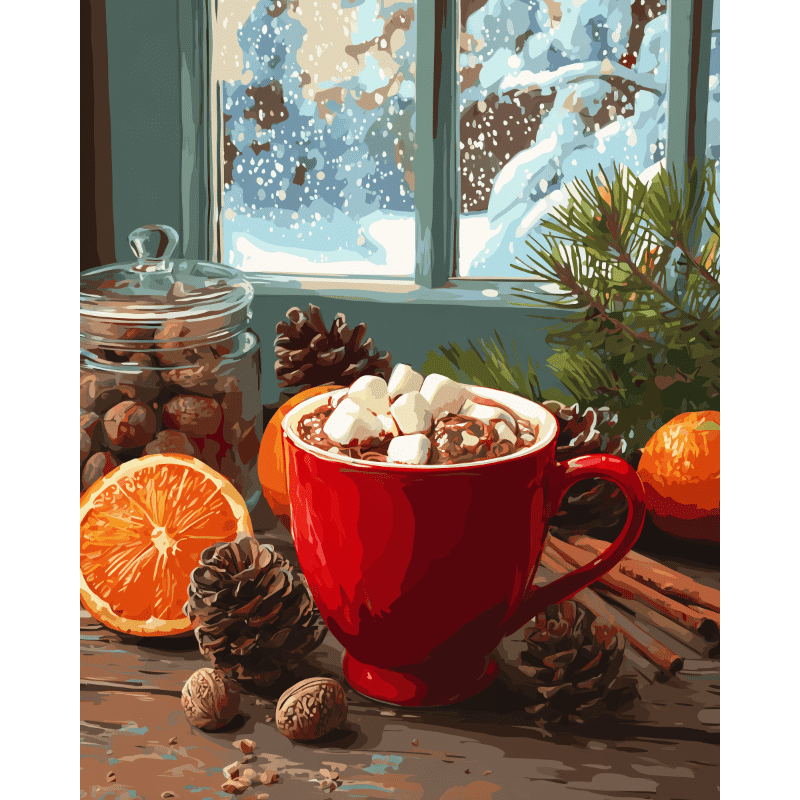Hot Chocolate Morning | Paint by Number