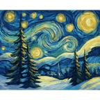 The Starry Night Christmas | Paint by Number