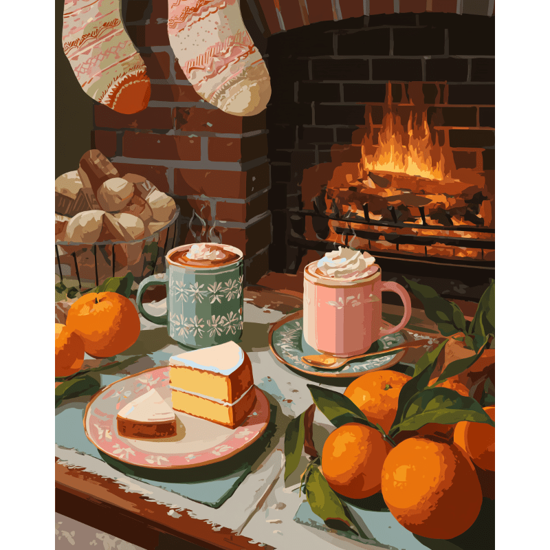 Tangerines aroma | Paint by Number