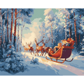 Sleigh with Presents | Paint by Number