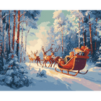 Sleigh with Presents | Paint by Number