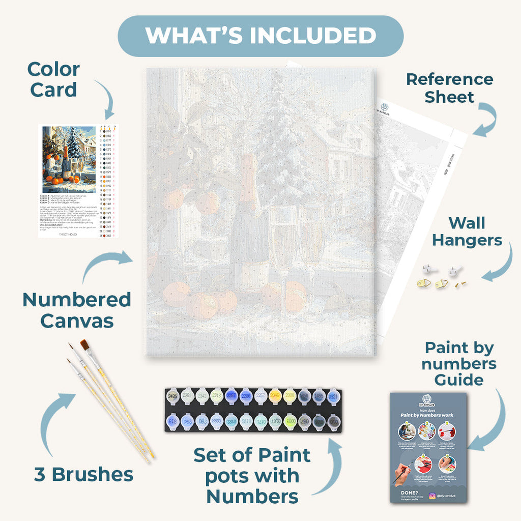 Christmas Champagne | Paint by Number