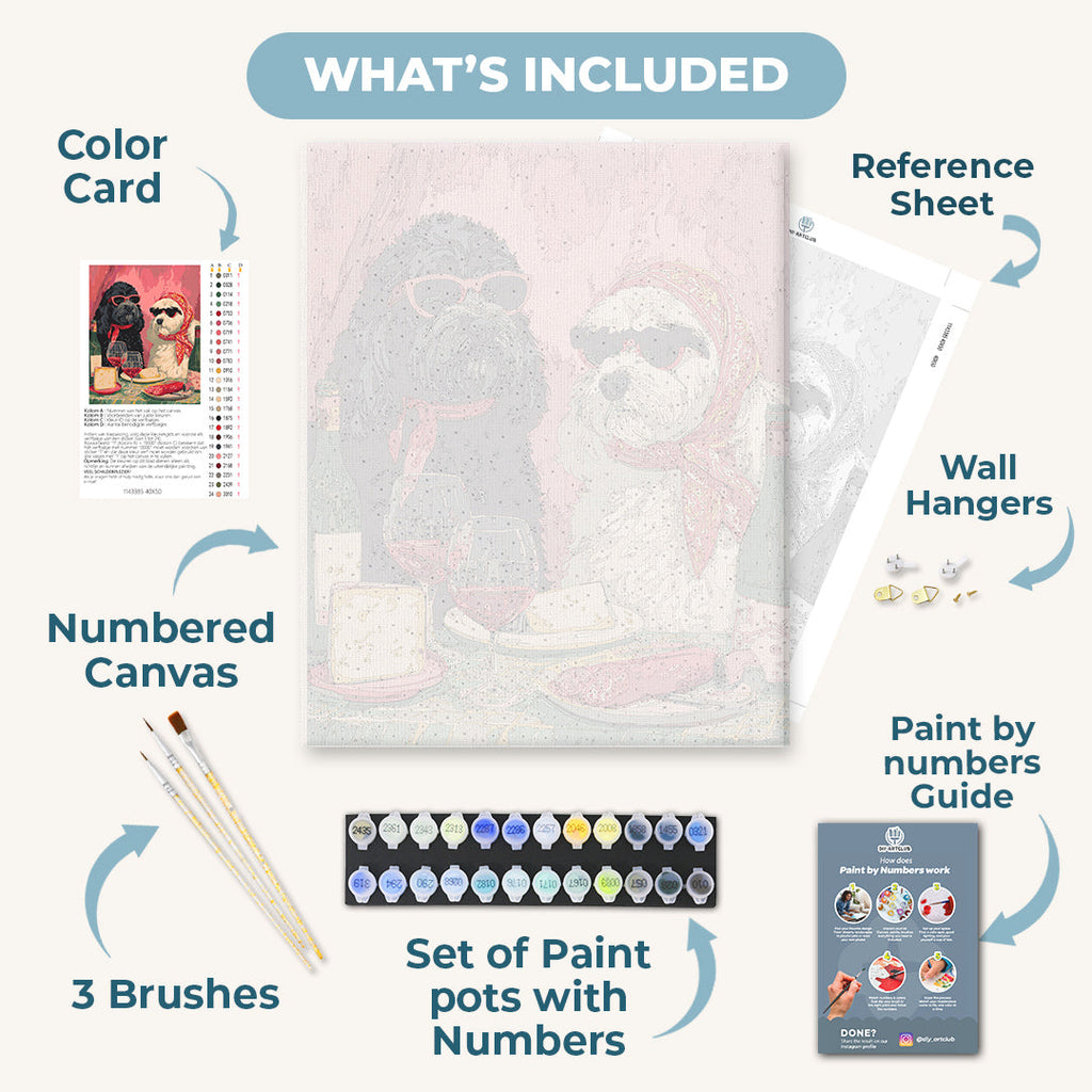 Fancy dogs | Paint by Number
