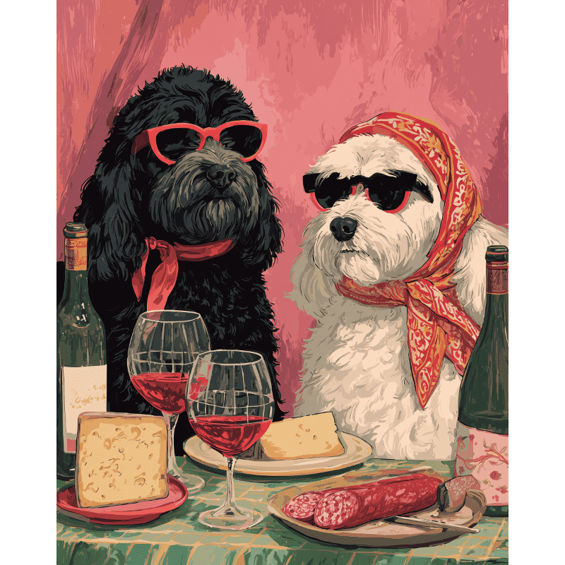 Fancy dogs | Paint by Number