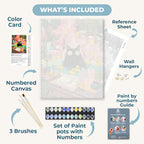 Relaxing Black Cat | Paint by Number