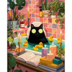 Relaxing Black Cat | Paint by Number