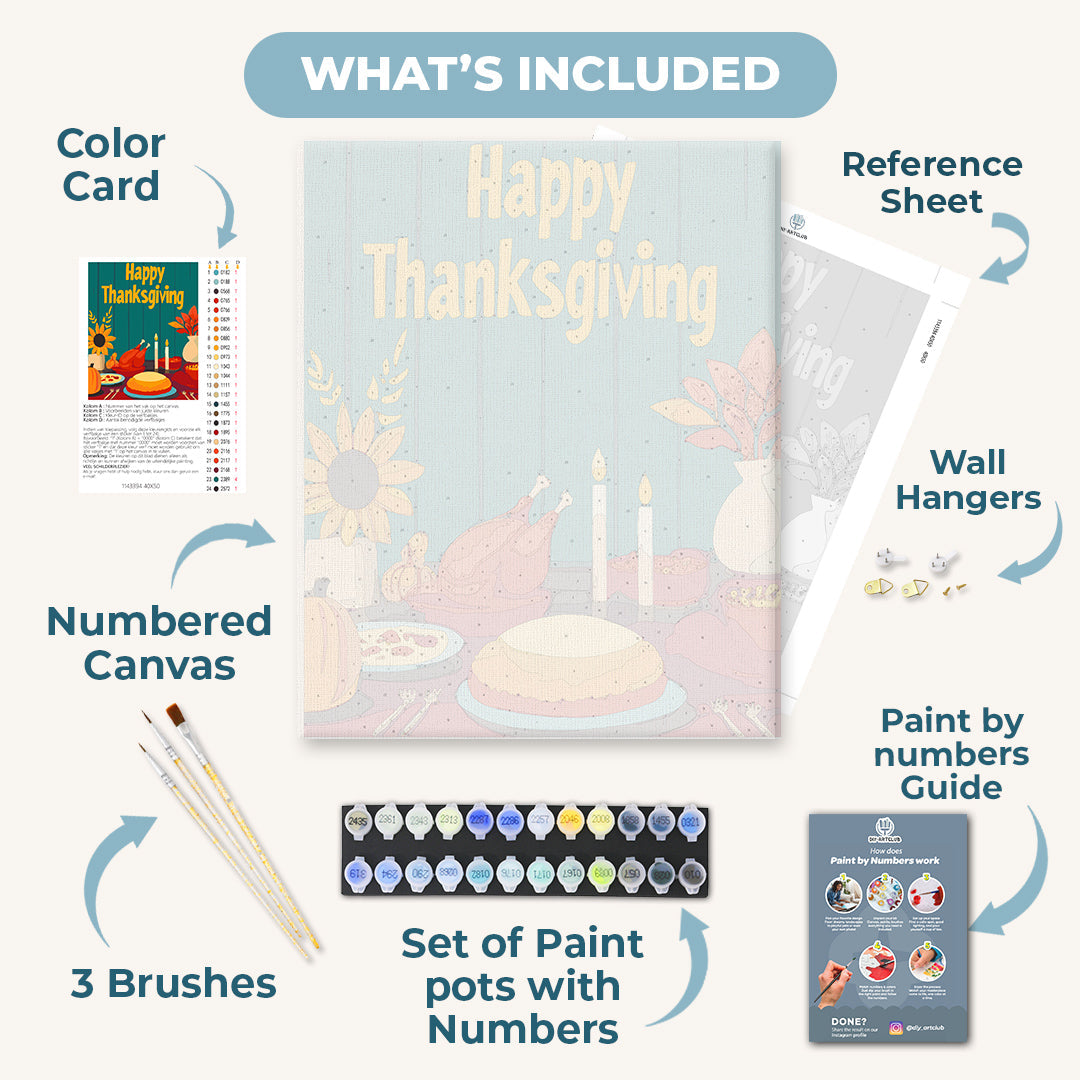 Thanksgiving dinner | Paint by Number