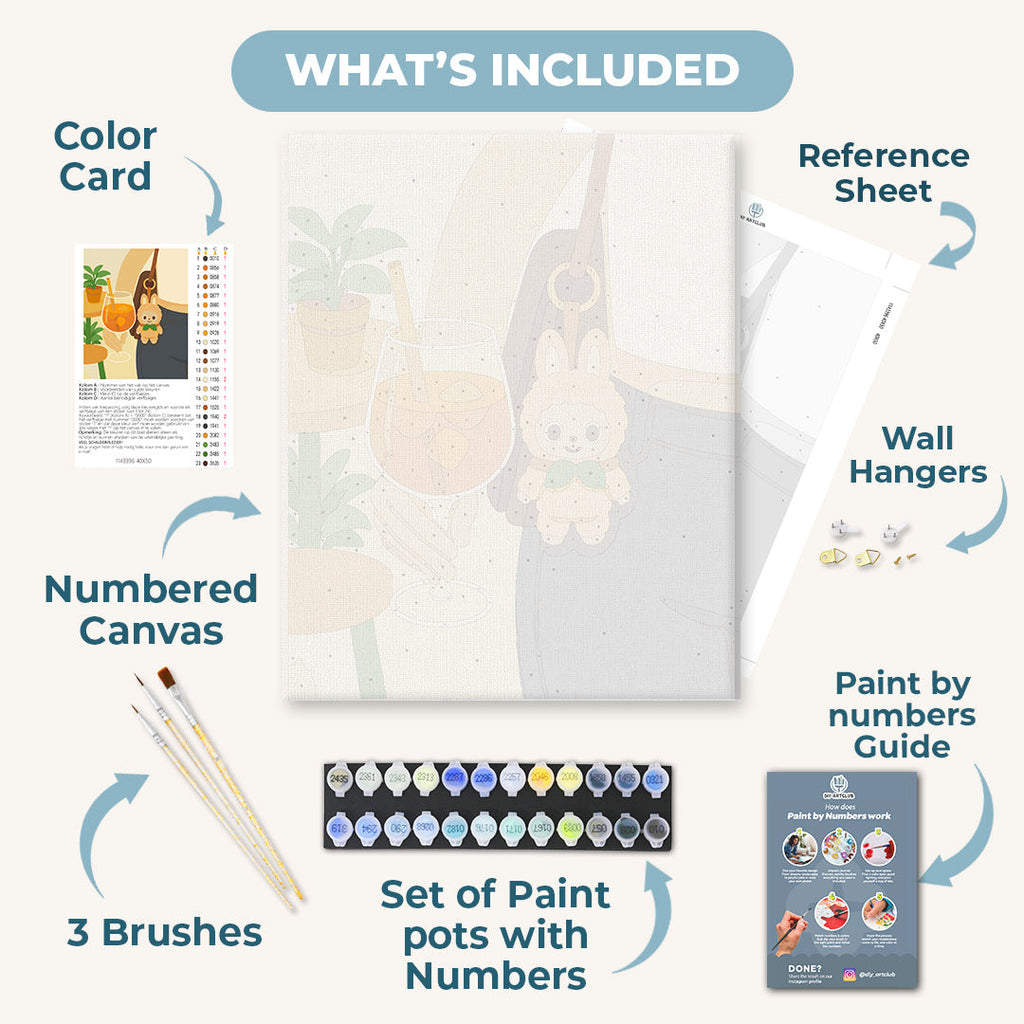 Stylish bag charm | Paint by Number