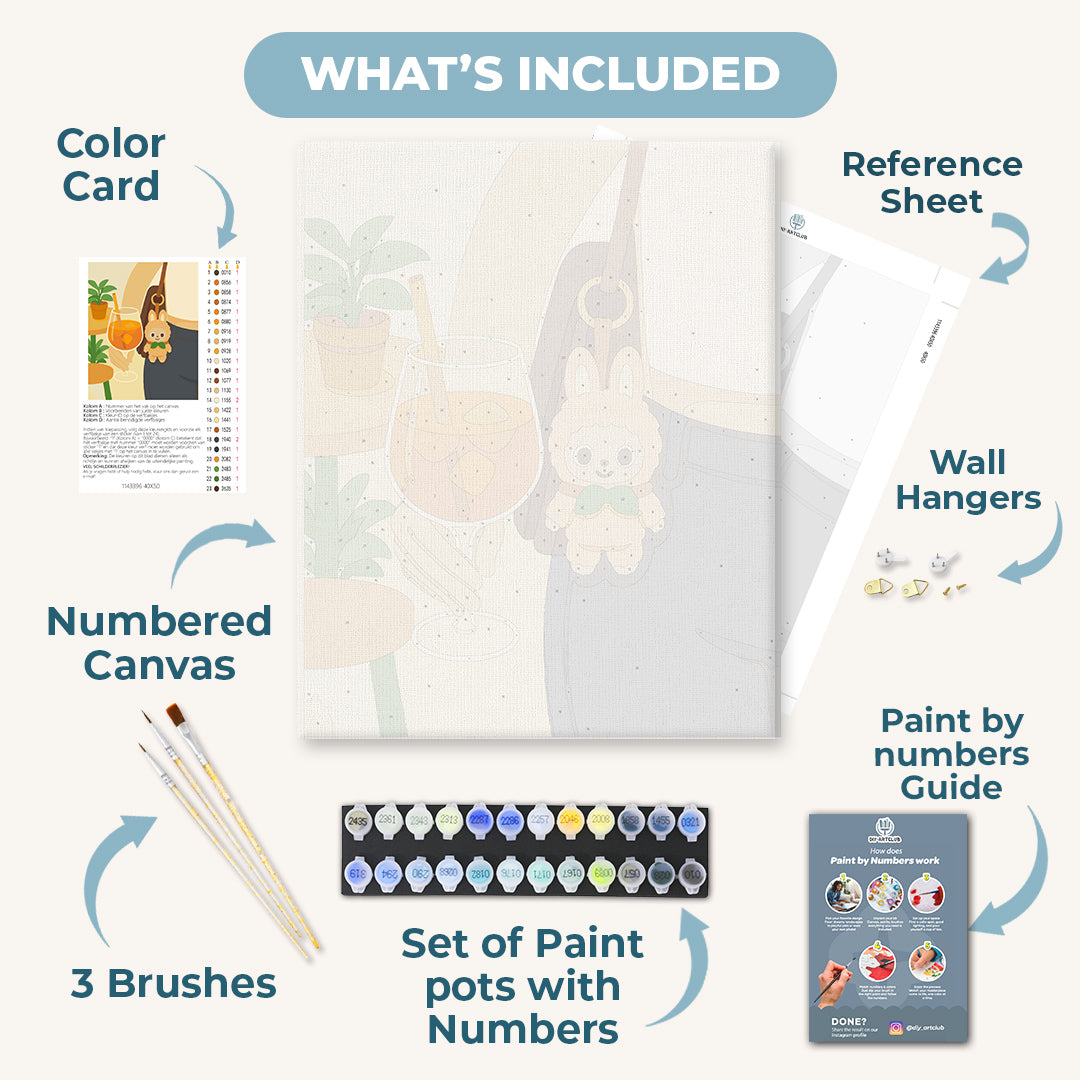 Stylish bag charm | Paint by Number