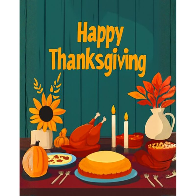Thanksgiving dinner | Paint by Number