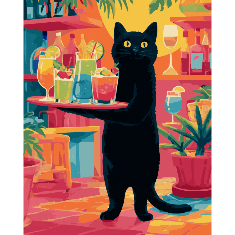 A Barman cat | Paint by Number