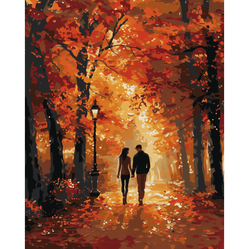 An Autumn walk | Paint by Number