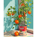 Oranges in a can | Paint by Number-Paint by numbers