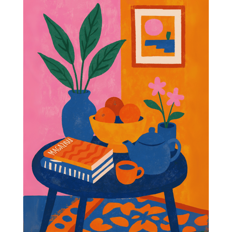 A cozy corner | Paint by Number