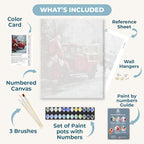Santa’s Red Ride | Paint by Number