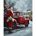 Santa’s Red Ride | Paint by Number