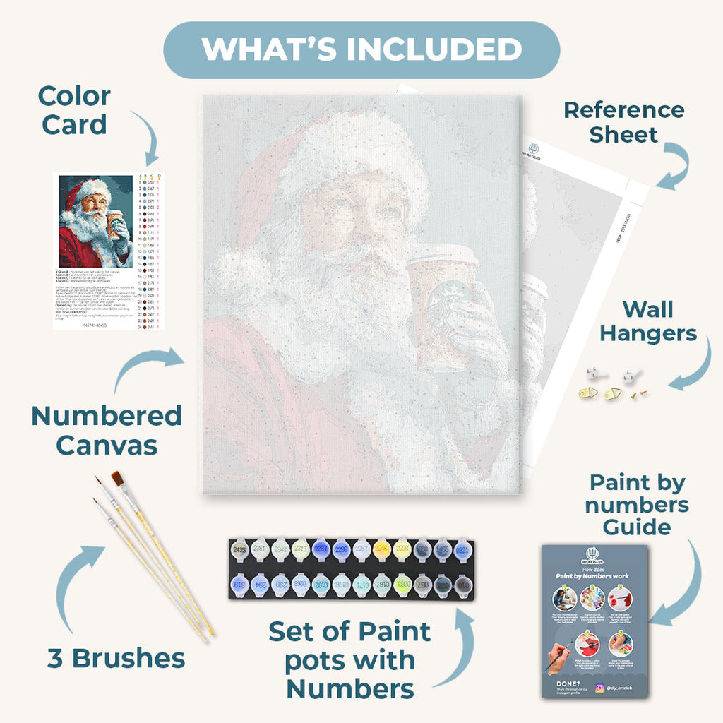 Santa`s Latte | Paint by Number