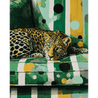 Leopard on sofa | Paint by Number
