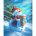 Snow Day latte | Paint by Number