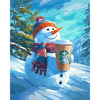 Snow Day latte | Paint by Number