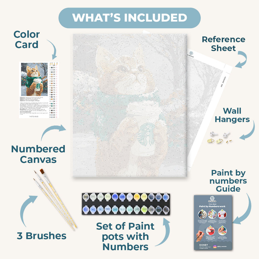 Warm paws | Paint by Number