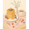 Pancakes with Love | Paint by Number
